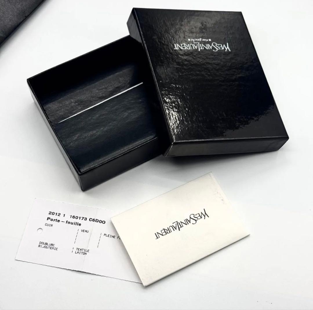 【希少】SAINTLAURENT サンローラン カードケース 名刺入れ ミニ財布