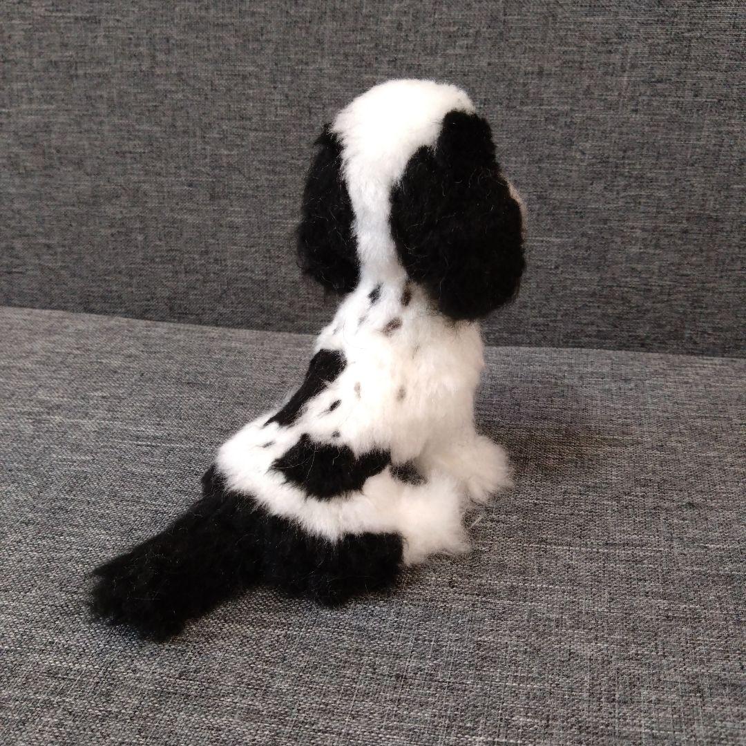 トロマ　羊毛フェルト＋毛糸　アメリカンコッカースパニエル　ハンドメイド　犬