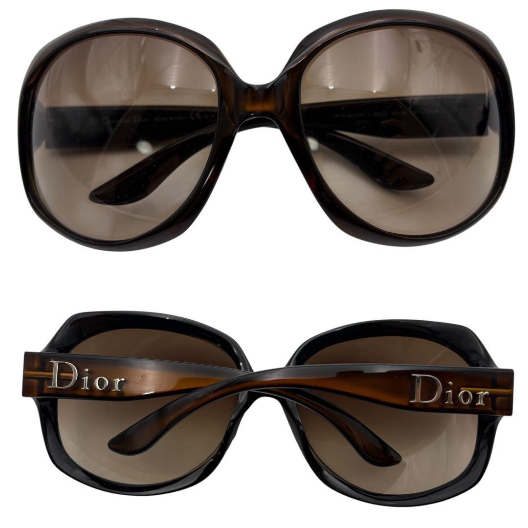 Christian Dior GLOSSY1 バタフライサングラス ブラウン