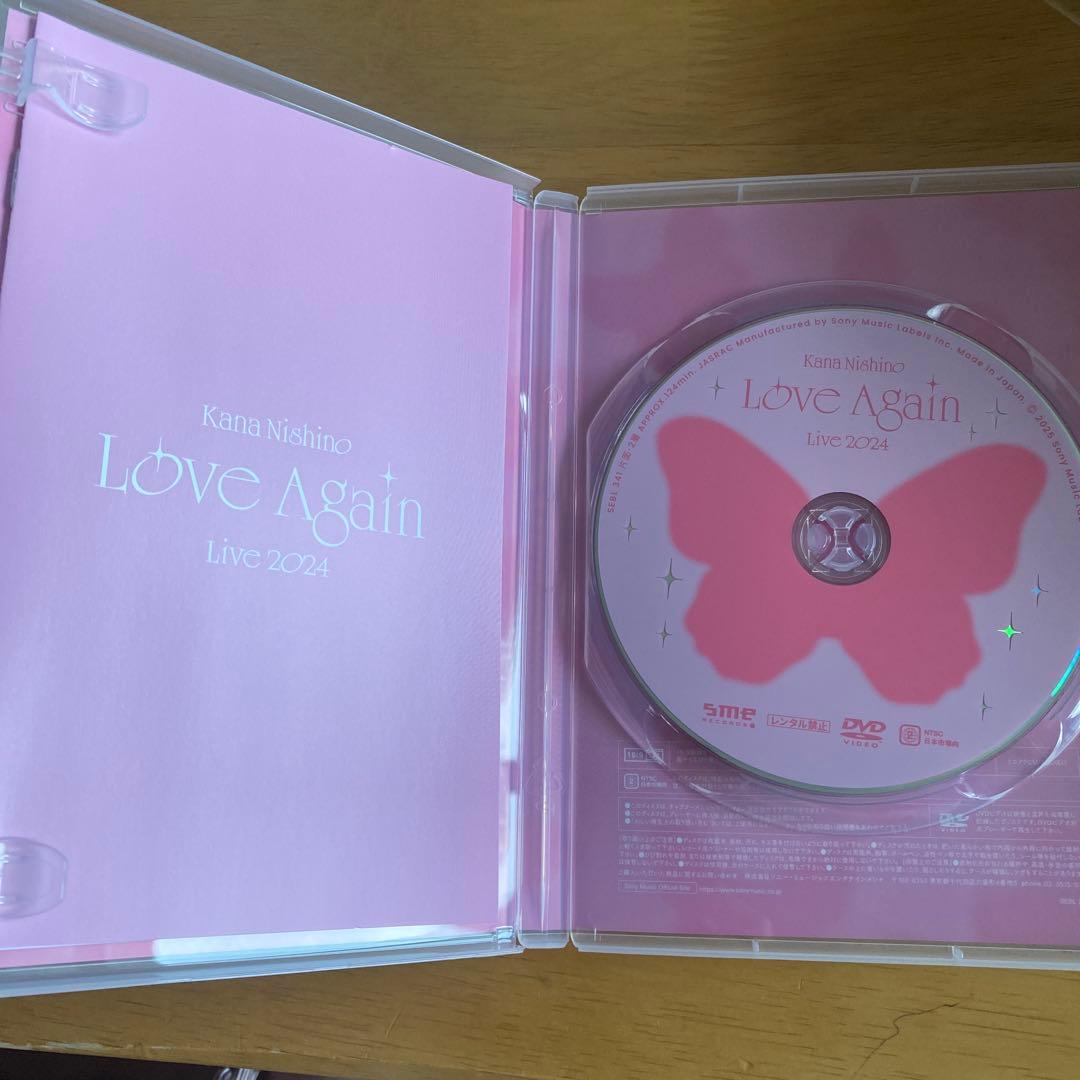 西野カナ♡LOVE Again Live 2024 通常盤初回仕様DVD