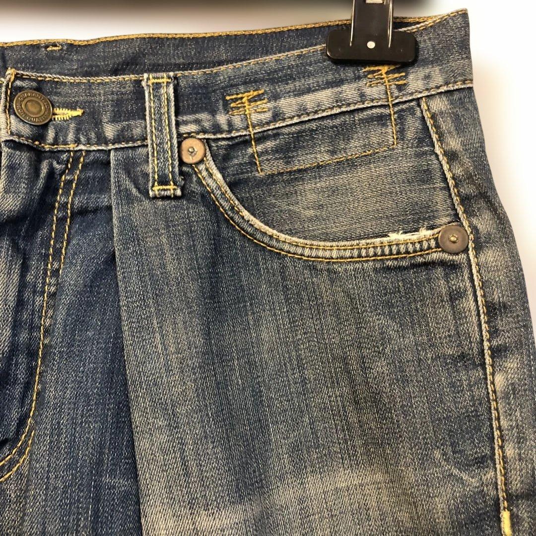R13 アール13ヴィンテージ加工サルエルデニムパンツ