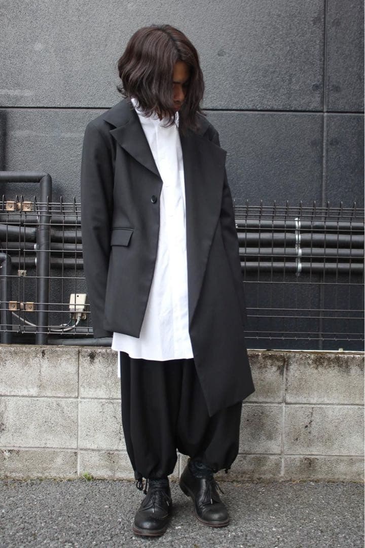 【美品】Ground Y｜ウールポリエステルギャバジンバルーンパンツ