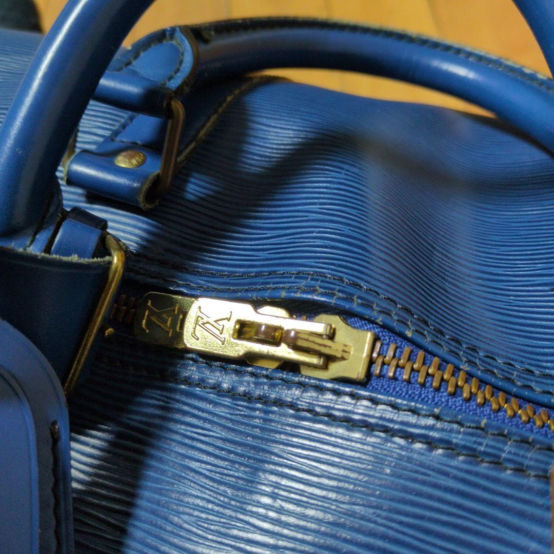 Louis Vuitton エピレザー ボストンバッグ トレドブルー