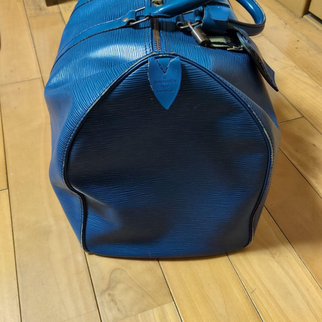 Louis Vuitton エピレザー ボストンバッグ トレドブルー