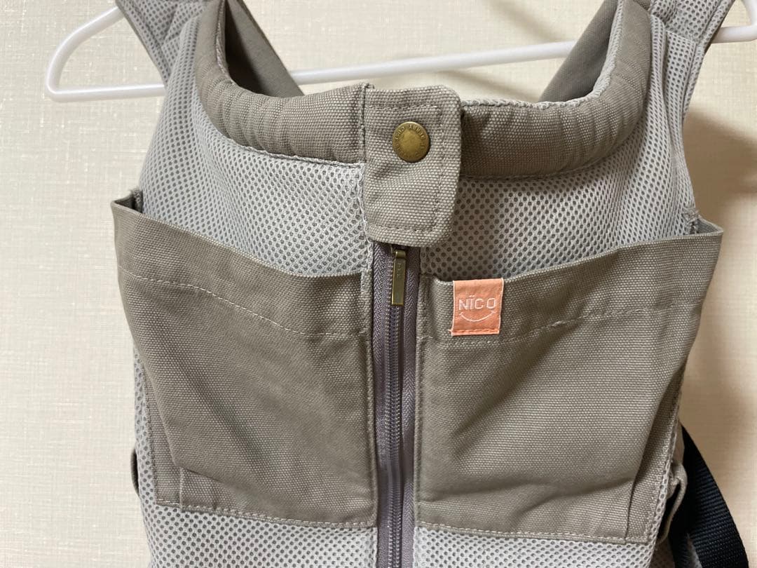 どとーる ⭐︎美品⭐︎キューズベリー　抱っこ紐　NICO オールメッシュグレー
