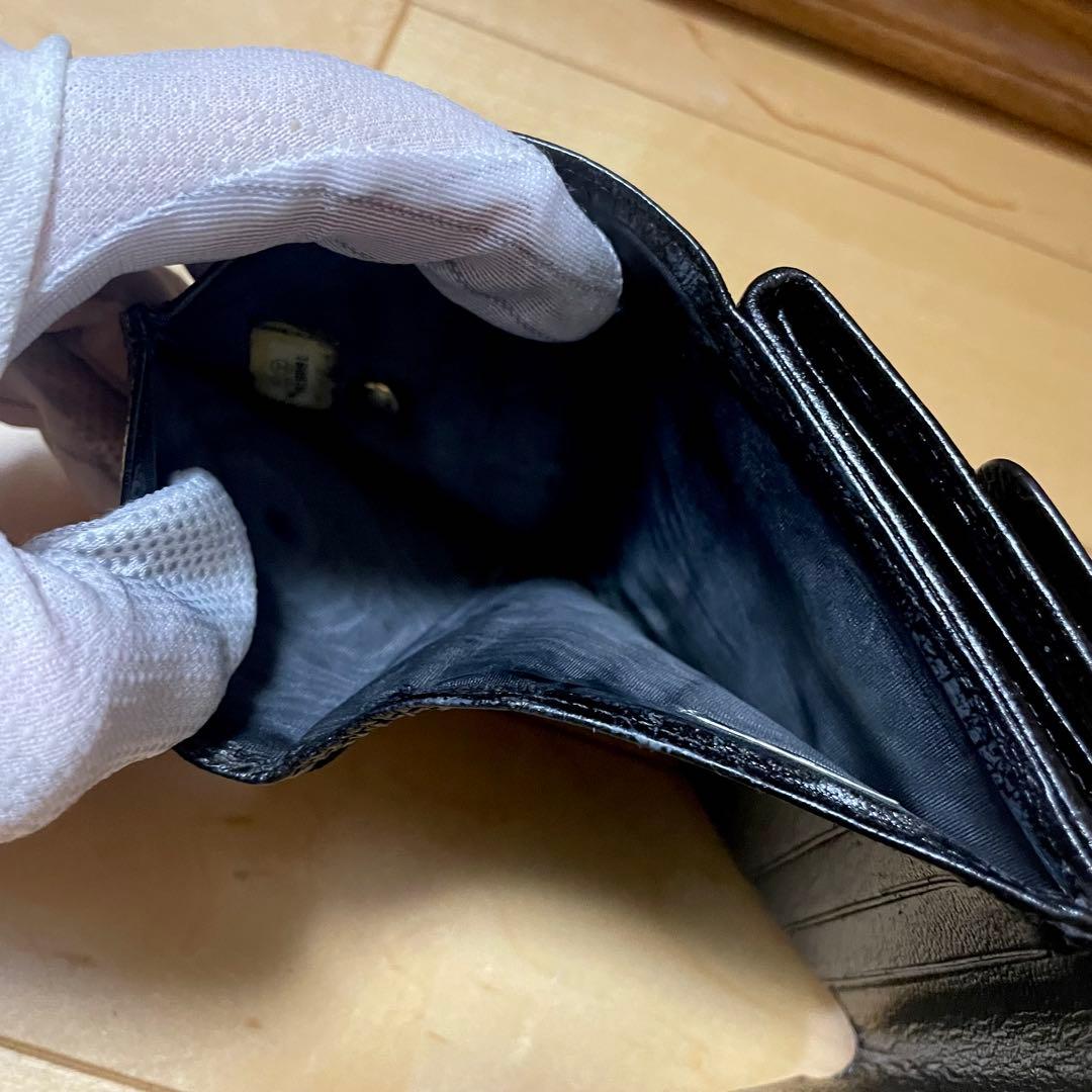 CHANEL シャネル レザー 二つ折り財布