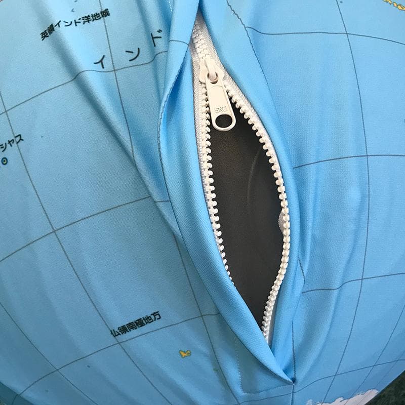 地球儀バランスボールカバー 55cm用（色：ブルー）