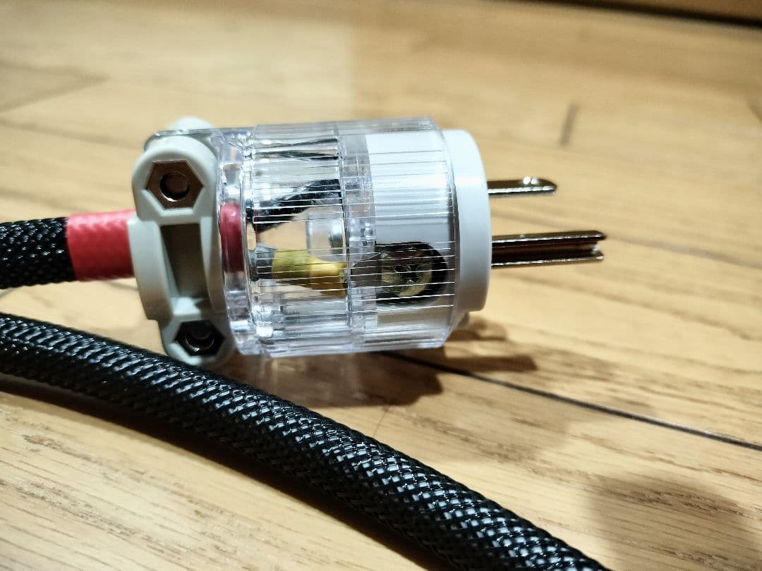 amormet装着 銅単線自作電源ケーブル 約1.5m