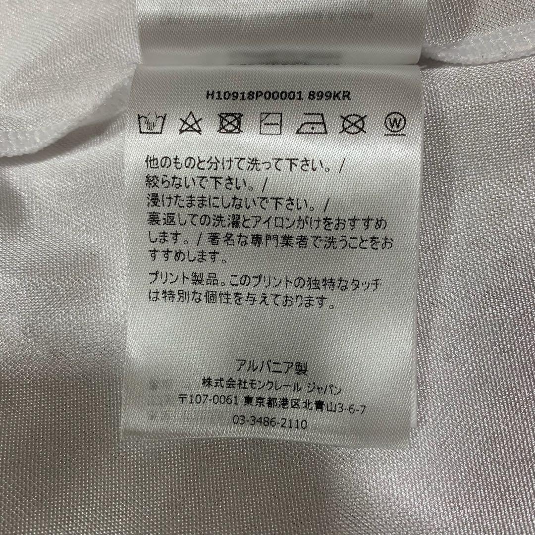 新品同様　モンクレール　タンクトップ　メッシュ　L ホワイト国内正規品　5S98