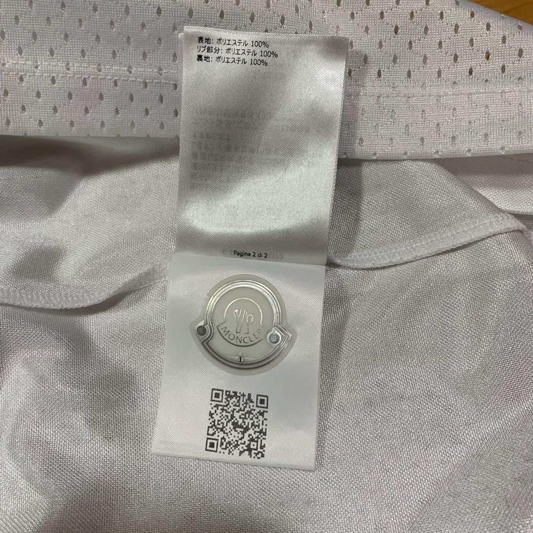 新品同様　モンクレール　タンクトップ　メッシュ　L ホワイト国内正規品　5S98