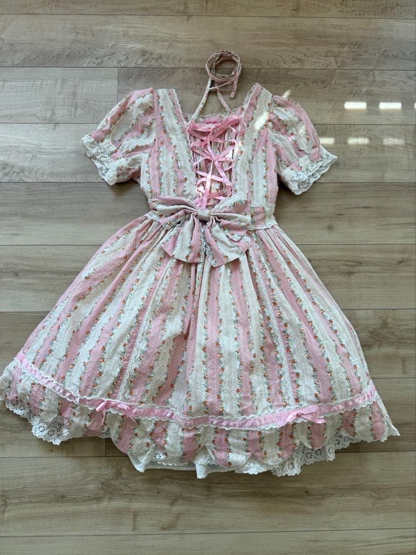 か*お様 AngelicPretty 裾スカラップ　ワンピース　花柄　ロリィタ