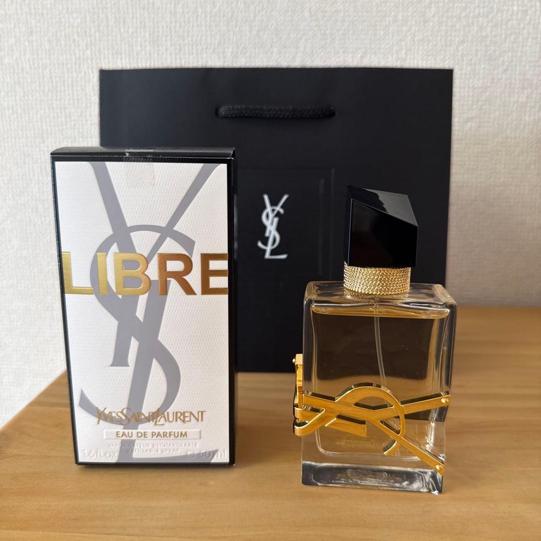 リブレ 50ml オーデパルファム 箱,袋,サンプル付き YSL