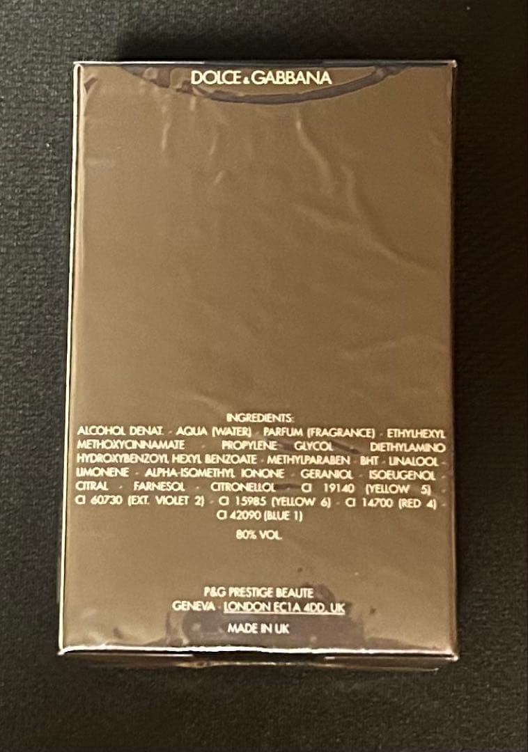 新品未開封　ドルチェ&ガッバーナ ザ ワン フォーメン EDT 100ml 香水