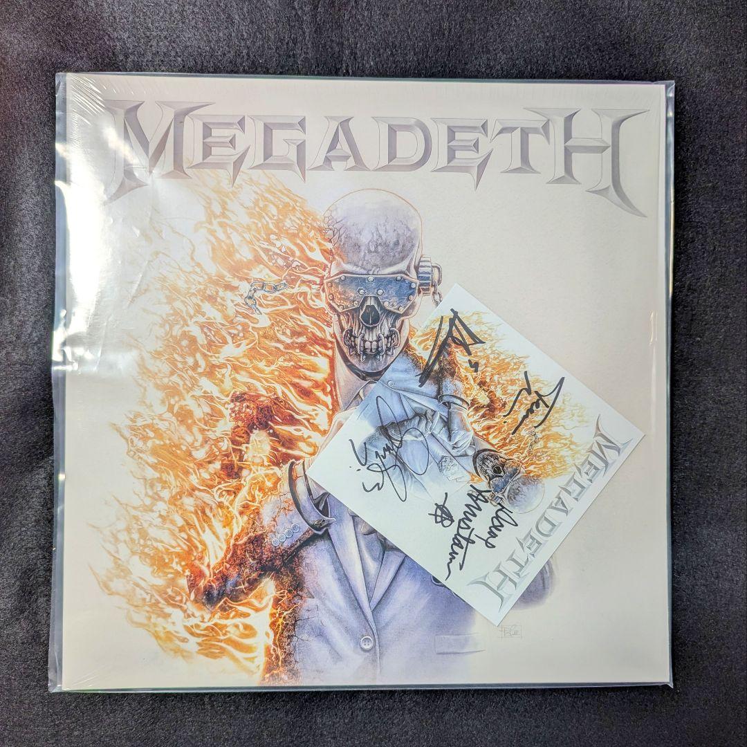 最新 レコード LP Vinyl MEGADETH メガデス 直筆サインジャケ付