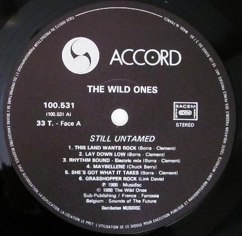 廃盤 LP レコード Wild Ones ベルギー ネオロカビリー