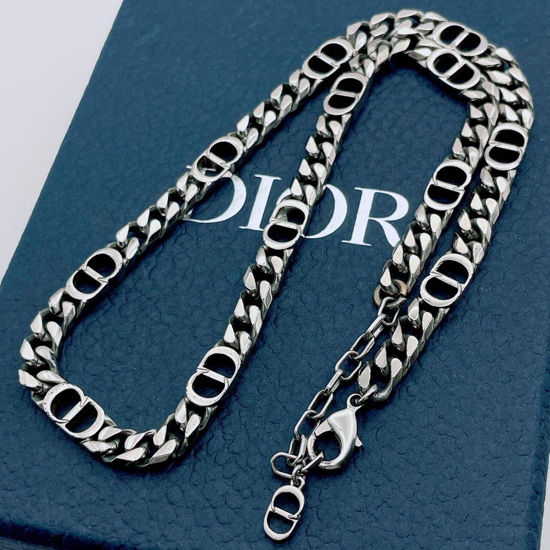 Christian Dior ネックレス　アイコン　チェーン　喜平　シルバー