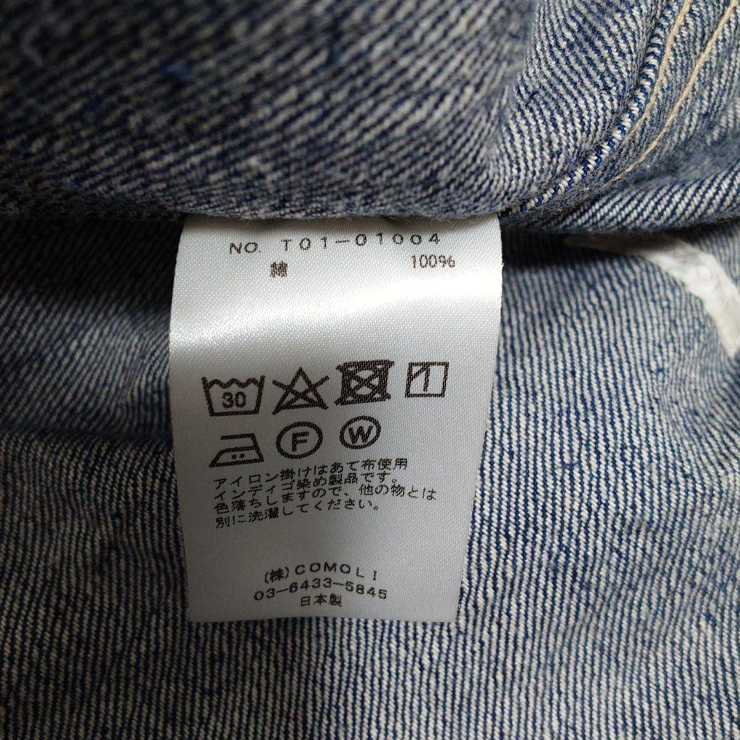 COMOLI 21SS　デニムワークジャケット カバーオール 1 ネイビー