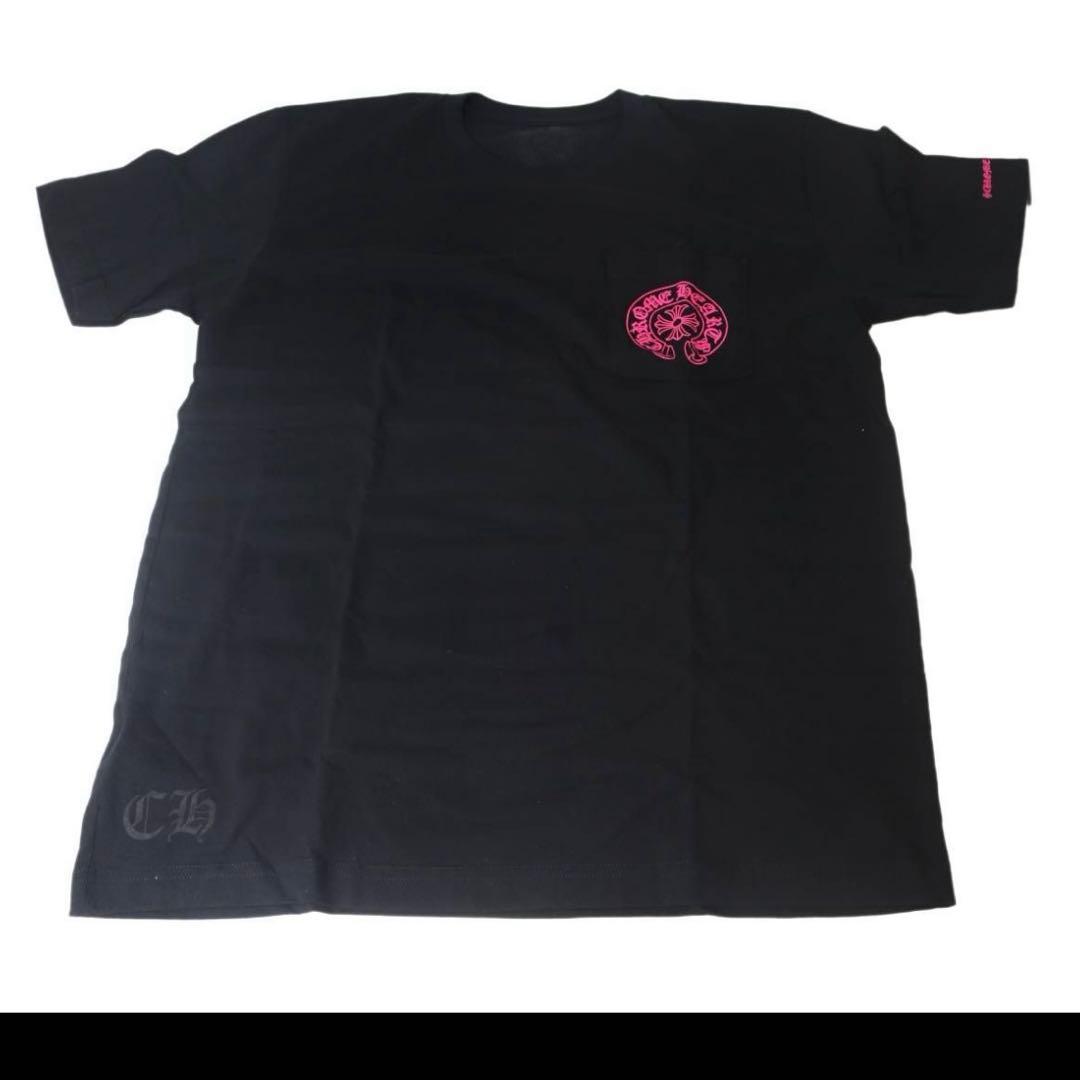 希少レアクロムハーツ黒ピンクホースシュー半袖Ｔシャツ 付属品　Mサイズ　新品