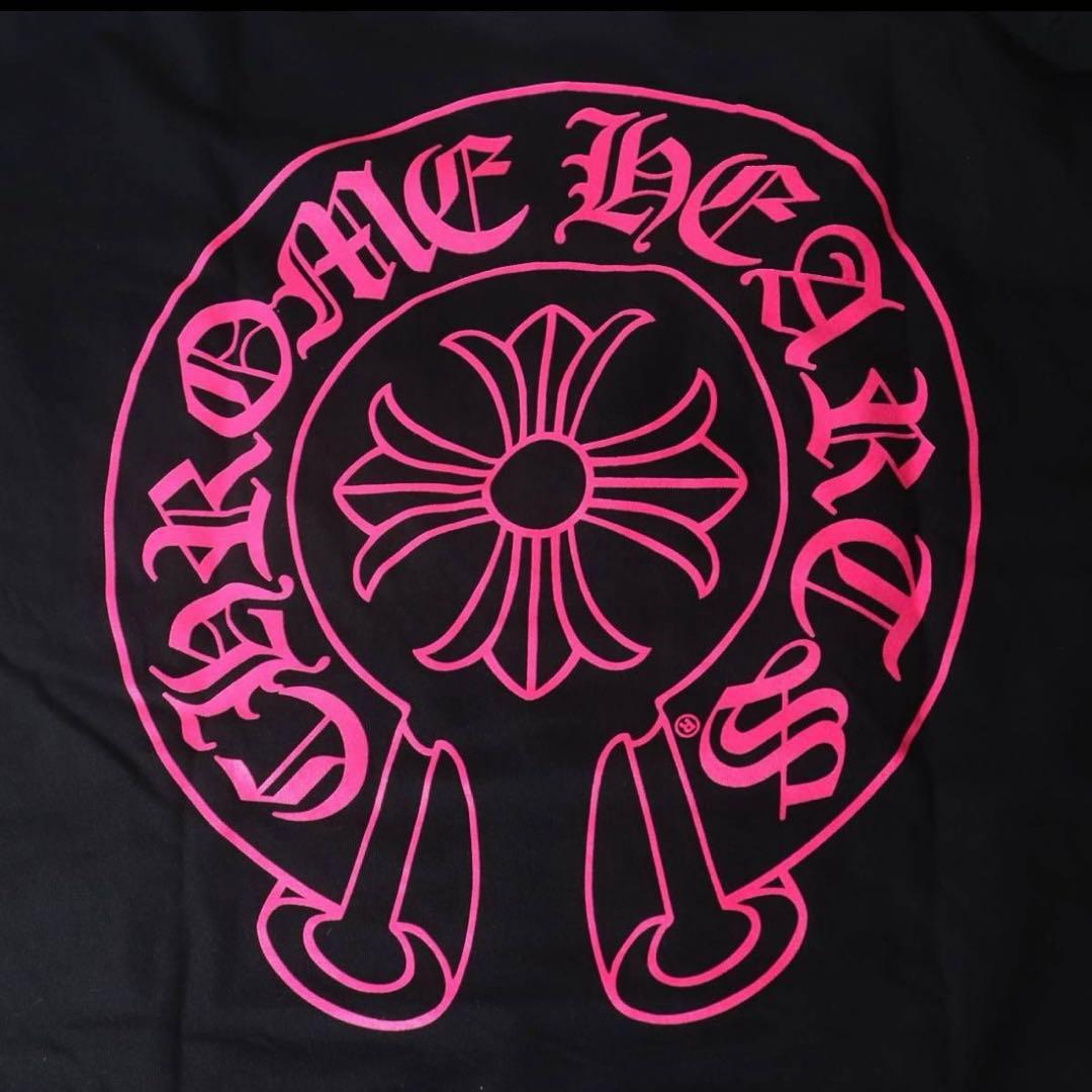 希少レアクロムハーツ黒ピンクホースシュー半袖Ｔシャツ 付属品　Mサイズ　新品