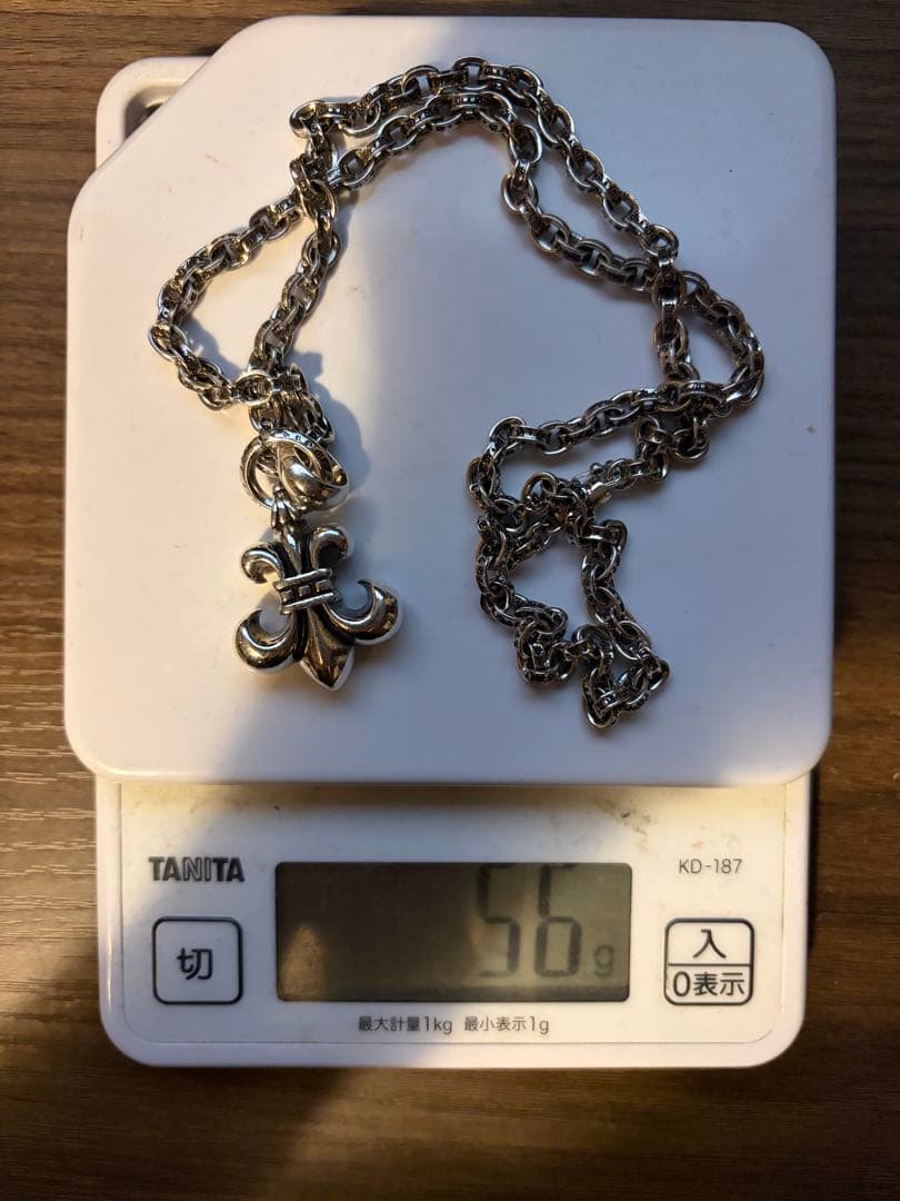 シルバー925ネックレス BSフレア ペンダントチェーン クロムハーツ好きに