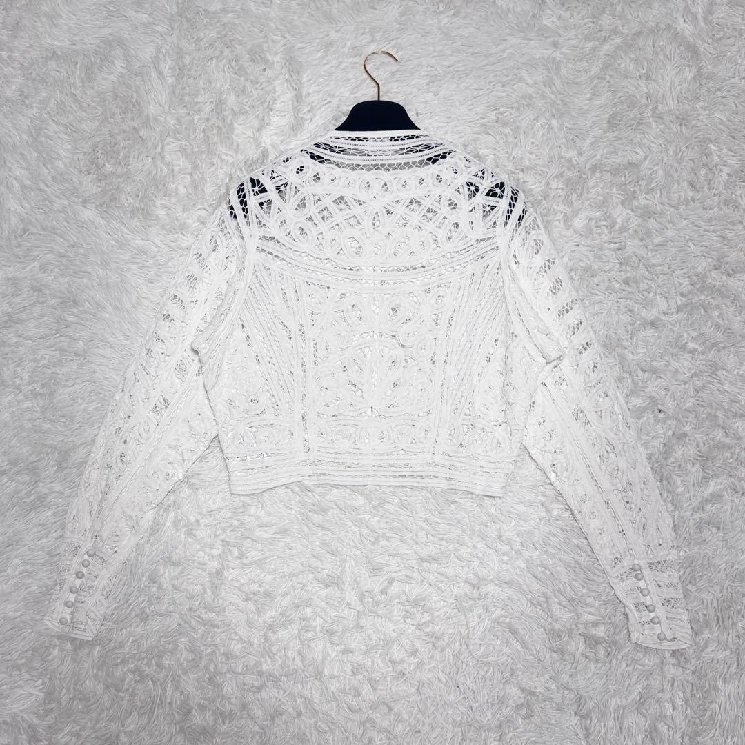 極上美品 IENA LA BOUCLE バテンレースブラウス 定価2.4