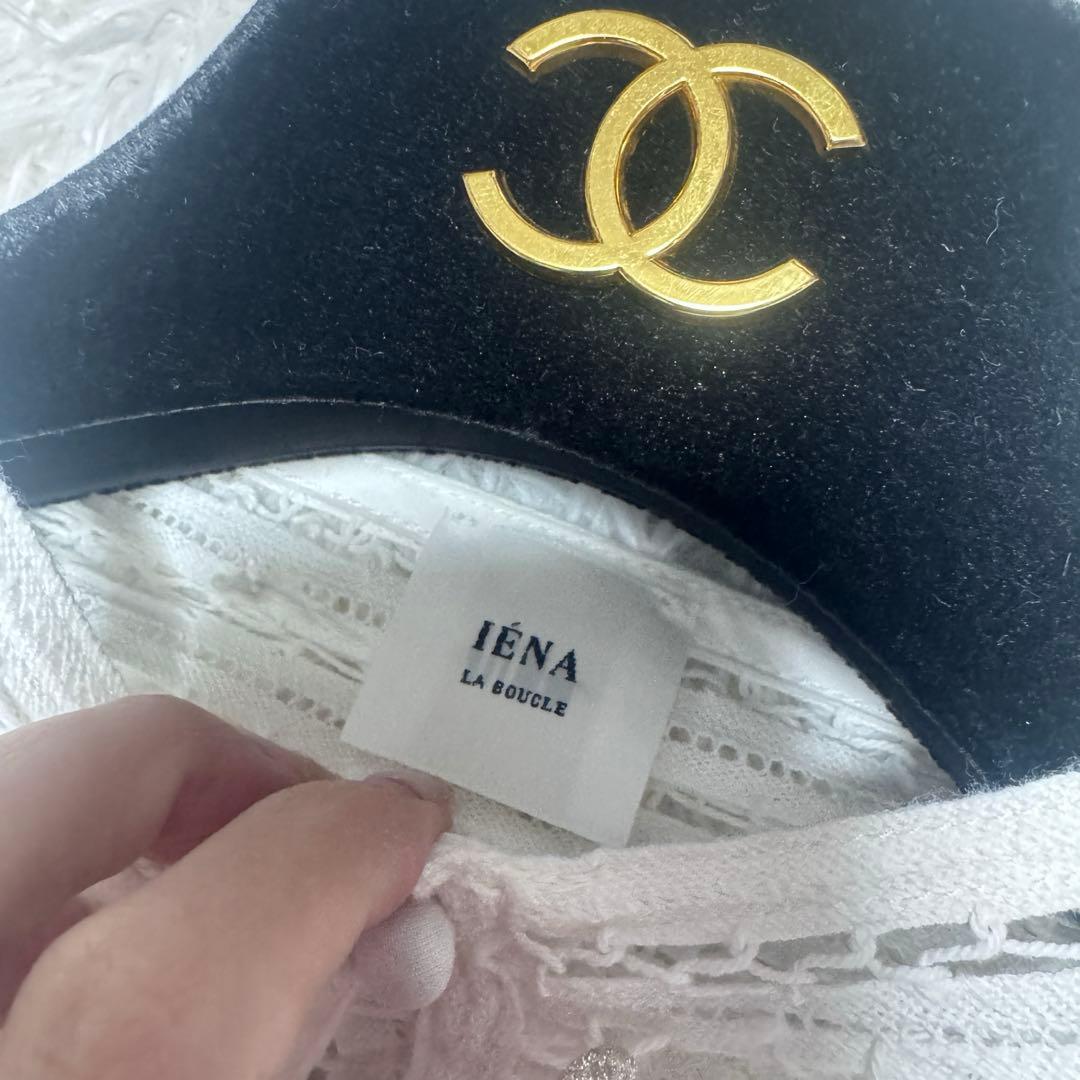 極上美品 IENA LA BOUCLE バテンレースブラウス 定価2.4