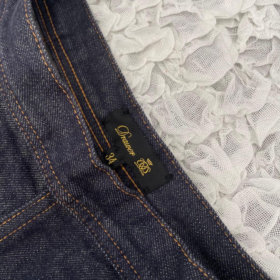 Drawerドゥロワー　リジッドデニムパンツ　定価39600円　美品　34