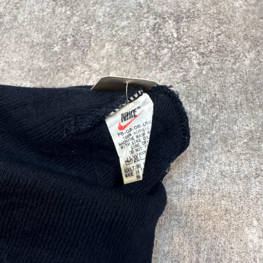 菅田将暉様着用　NIKE 90s 刺繍ロゴ　ビーニー　ネイビー