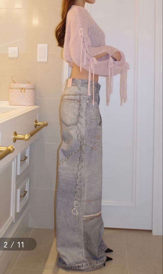 POMME d'amour toy print denim 齋藤樹愛羅着用