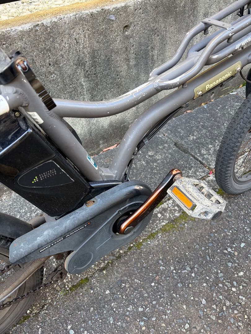 直接引き取り　パナソニック　Panasonic 電動自転車　ez マットグレー