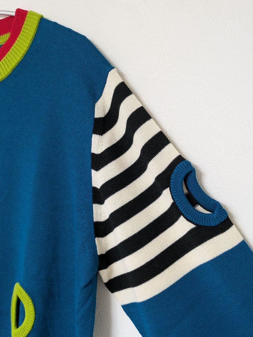 新品アルベロベロ オレボレブラ 日本製 カーディガン M ブルー