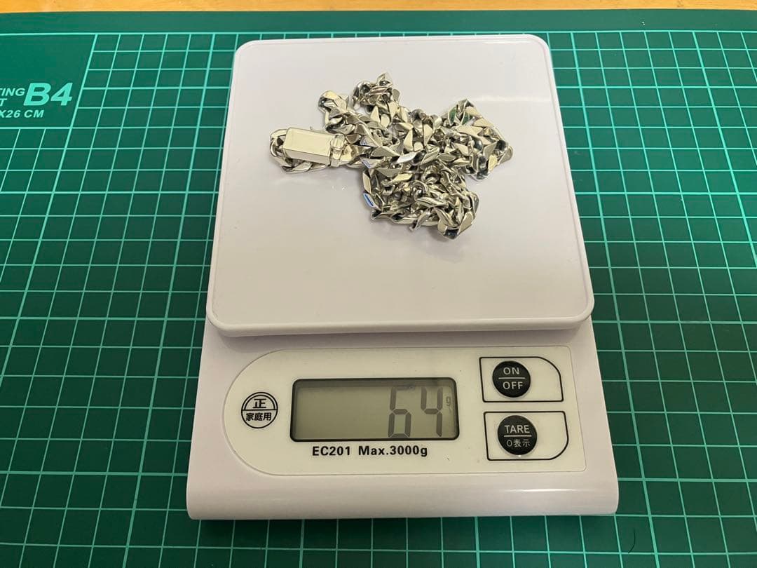 S925 シルバー 喜平　チェーン　ネックレス 約60cm