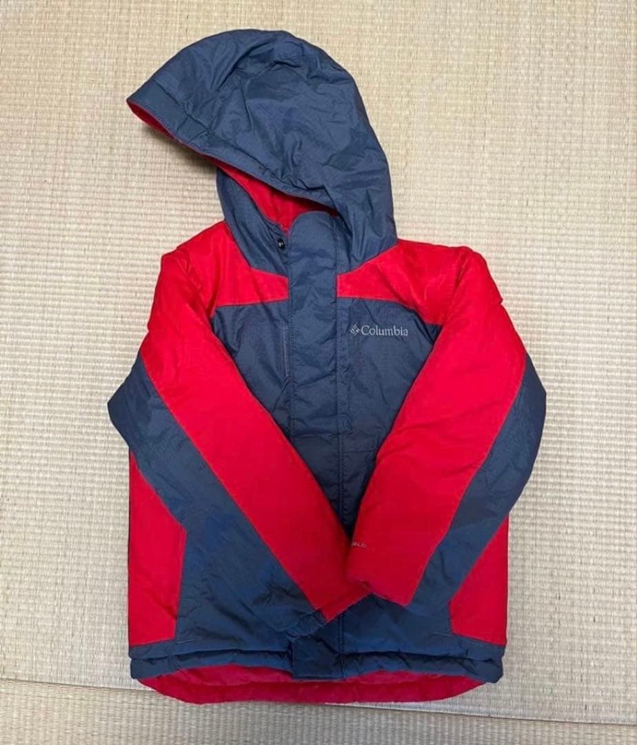 Columbia 子ども用スキーウェア レッド