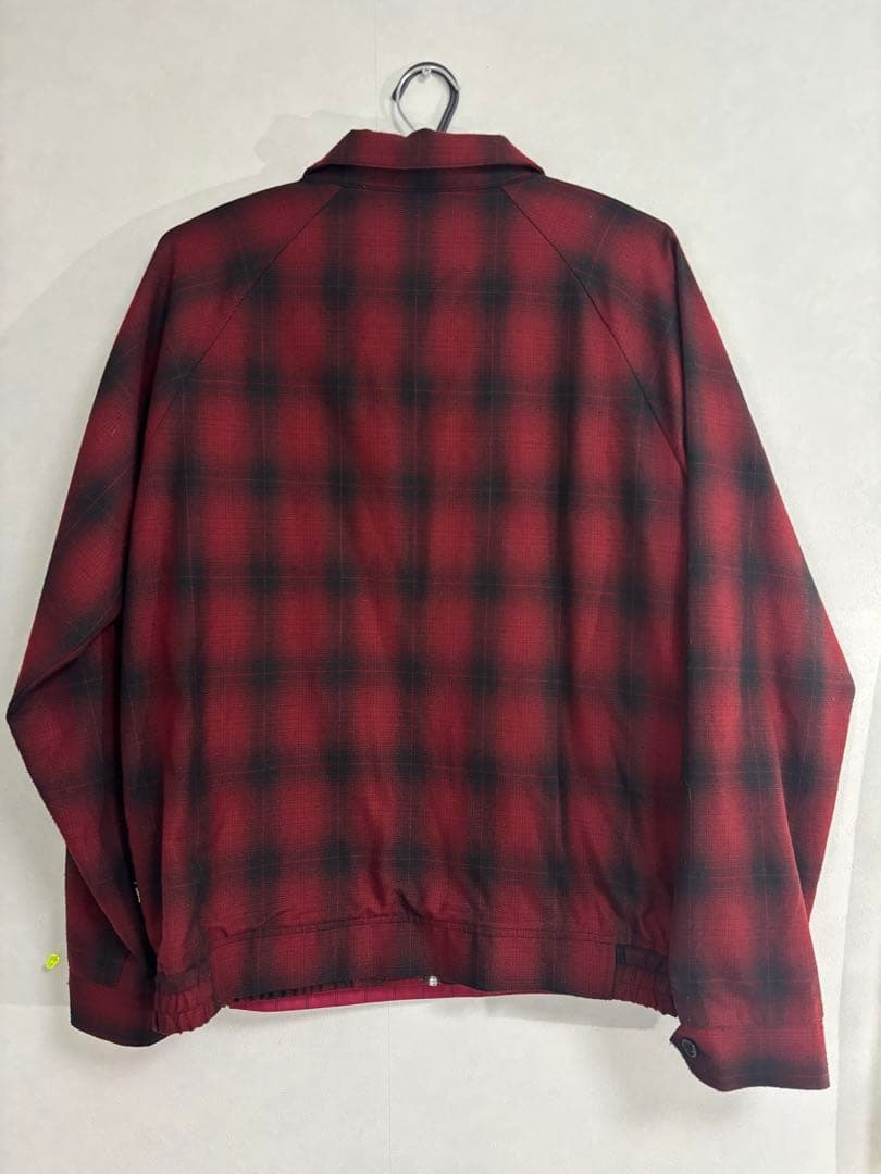 Stussy レッド・ブラックチェック ジャケット