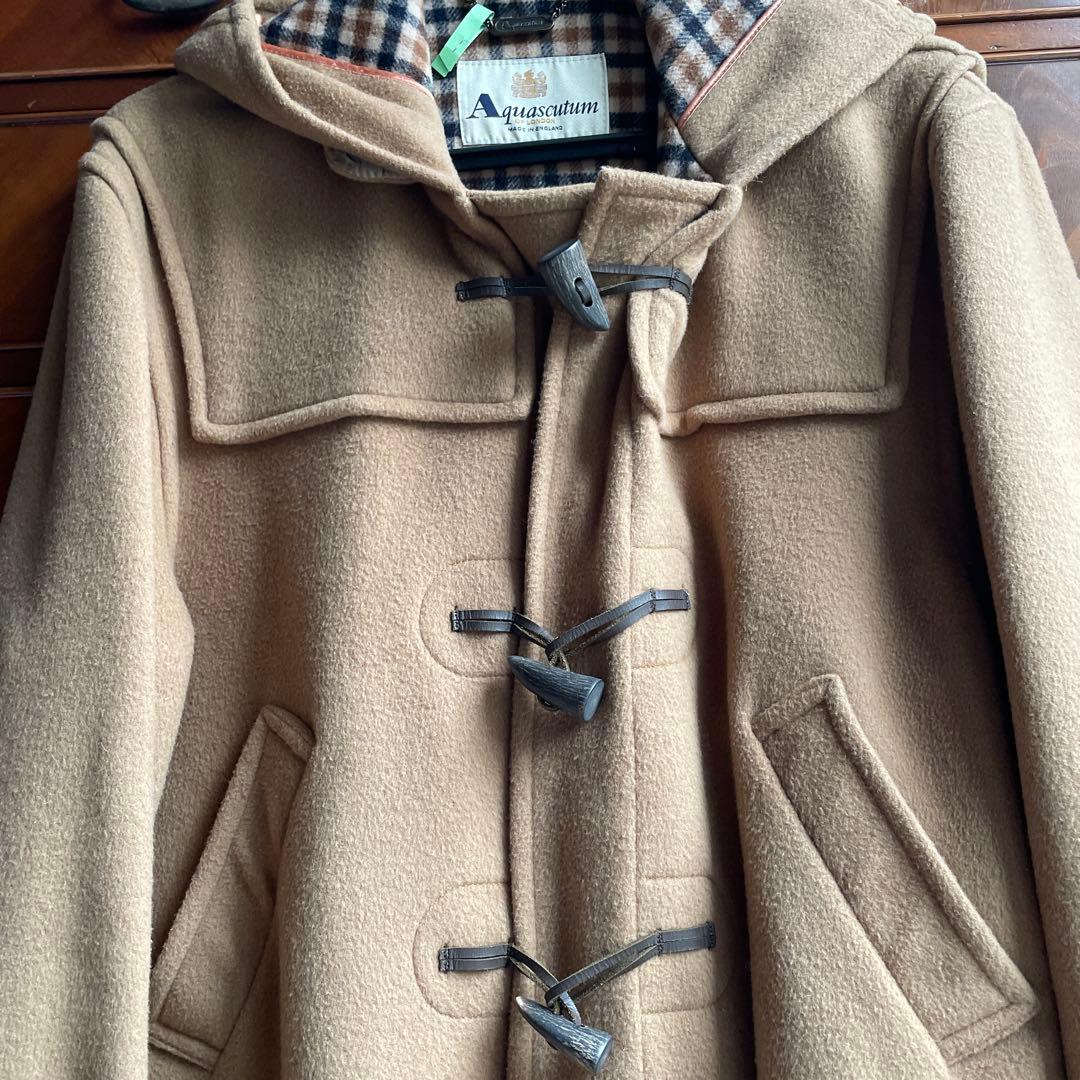 Aquascutum アクアスキュータム　キャメル　 ダッフルコート　英製M