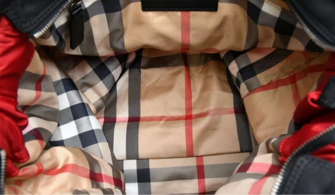 BURBERRY バーバリー ボストンバッグ バッグ レディース カード付き 赤