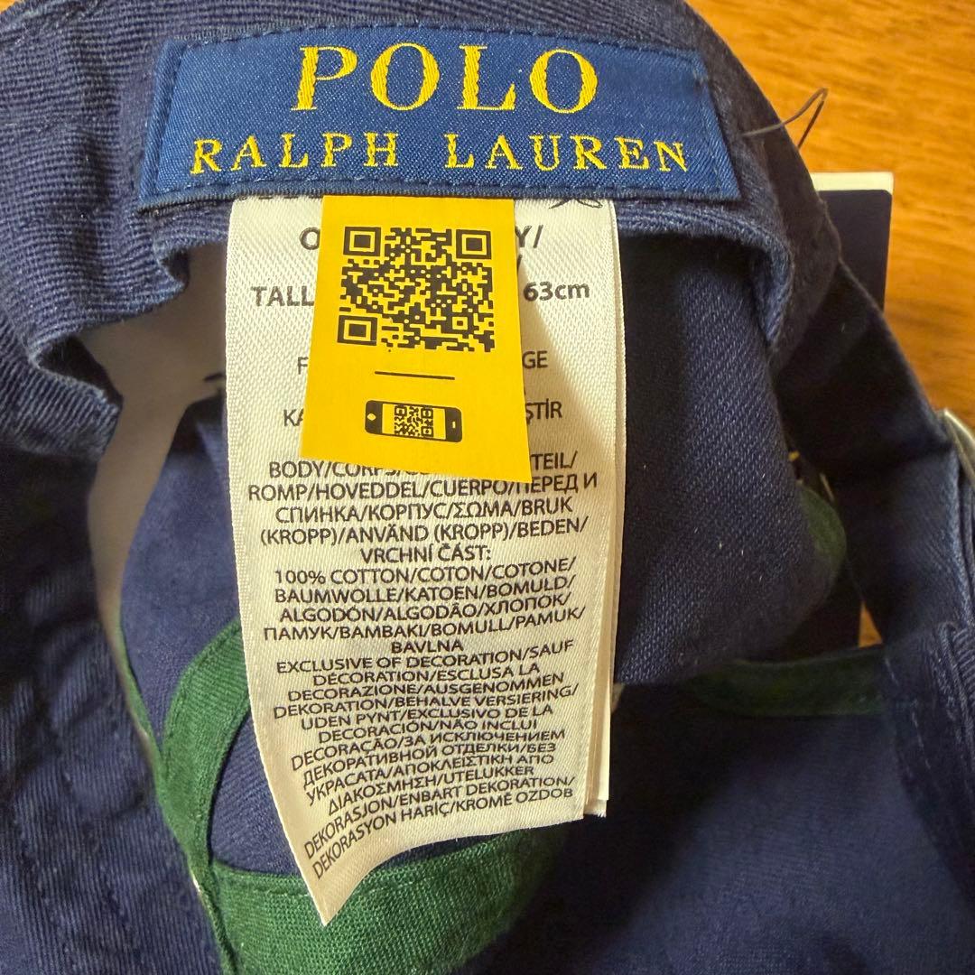 【未使用】POLO ポロラルフローレン NY ロゴ　キャップ　ネイビー