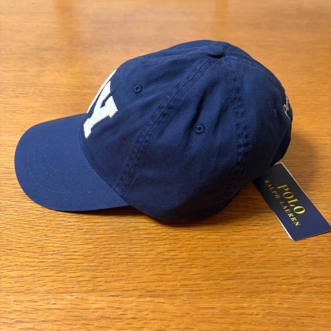 【未使用】POLO ポロラルフローレン NY ロゴ　キャップ　ネイビー