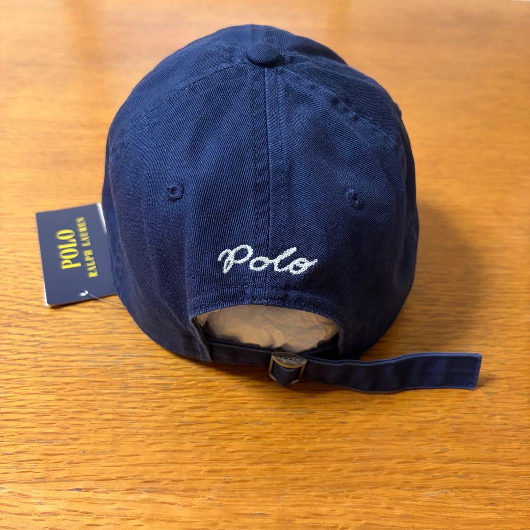 【未使用】POLO ポロラルフローレン NY ロゴ　キャップ　ネイビー