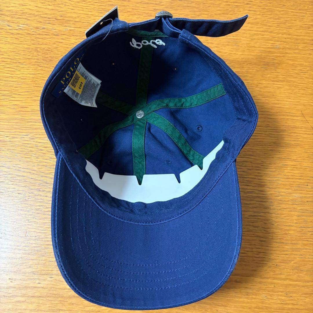 【未使用】POLO ポロラルフローレン NY ロゴ　キャップ　ネイビー
