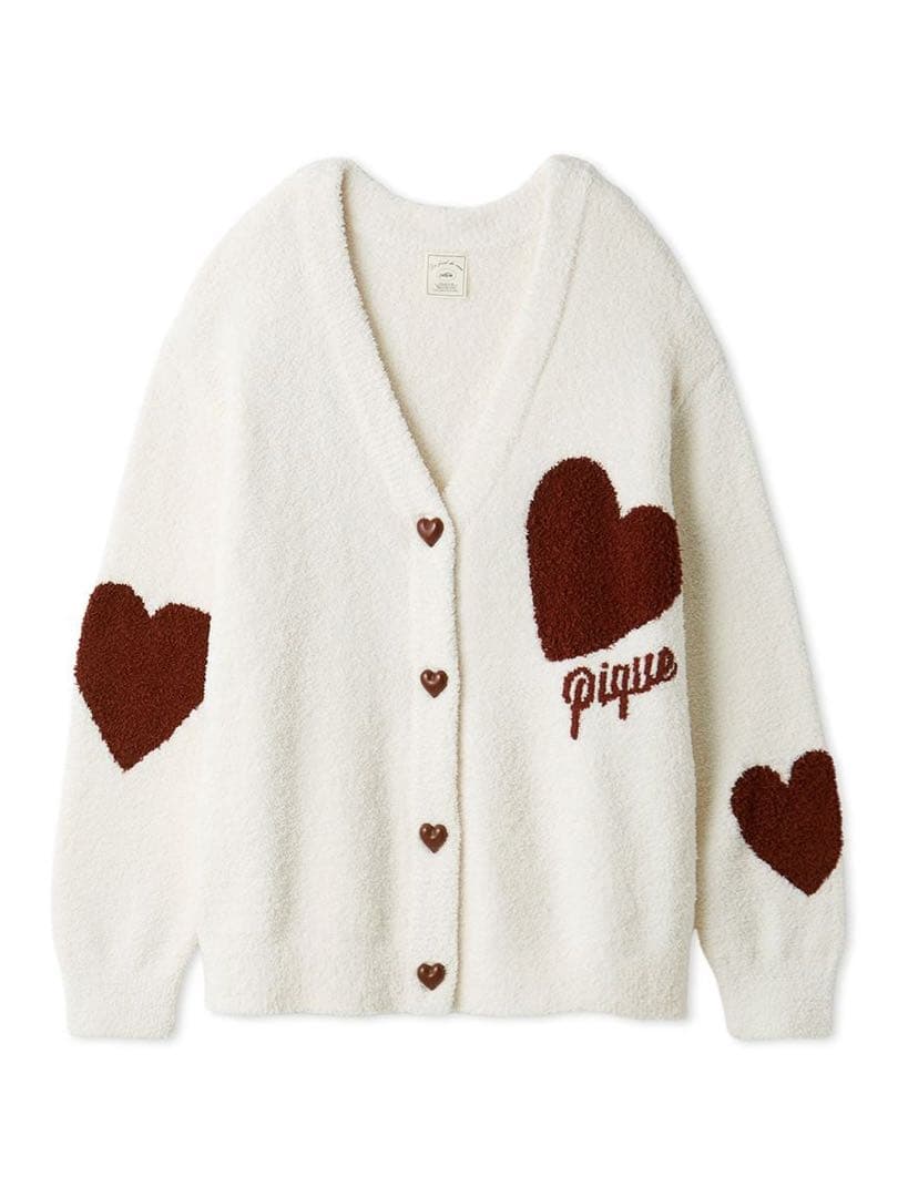 gelato pique【UNISEX】ハートジャガードカーディガン