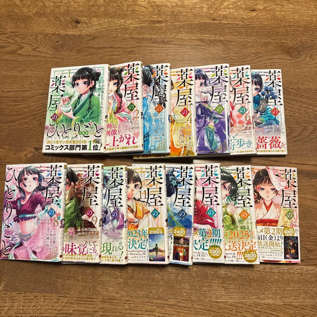 薬屋のひとりごと　全15巻セット
