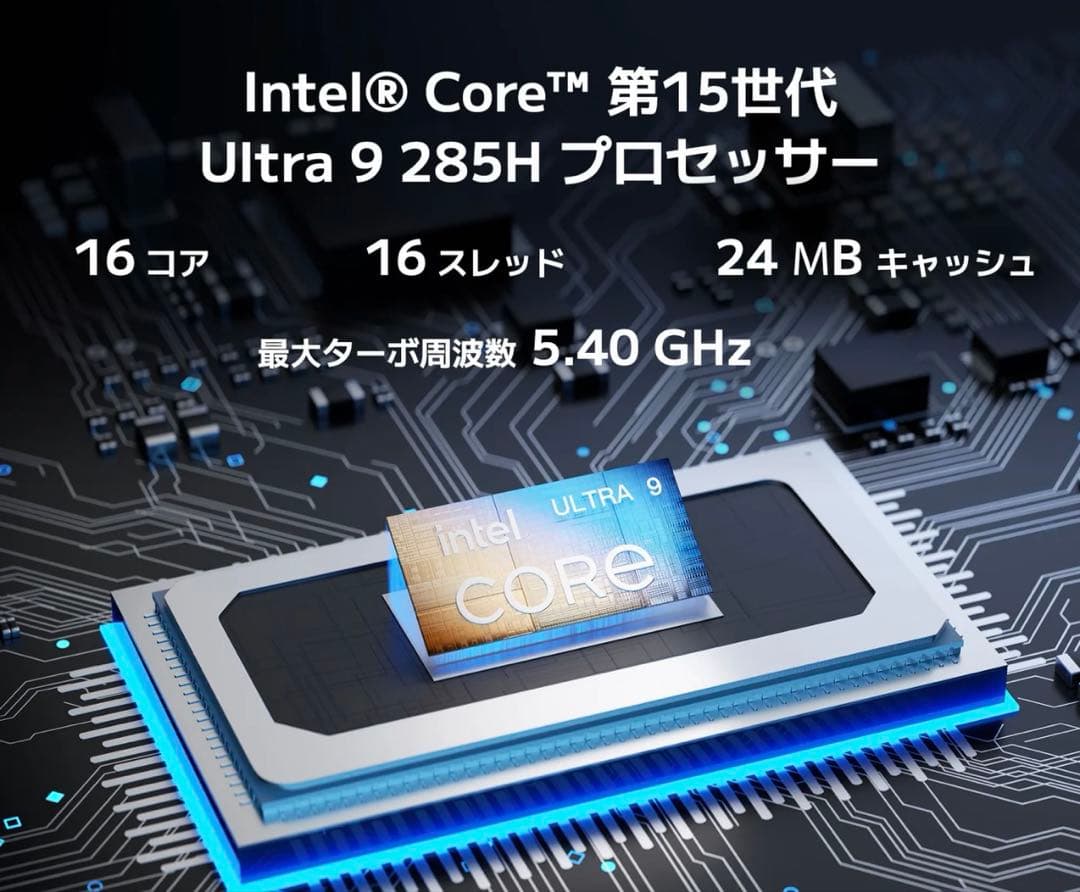 ミニPC GEEKOM IT15 AI Intel Core U9 285H