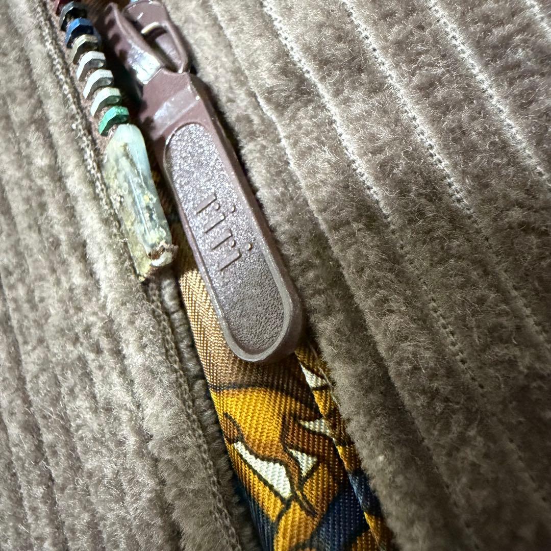 AMIPOISON 高級コーデュロイ ロングコート ヨーロッパ古着 ブラウン
