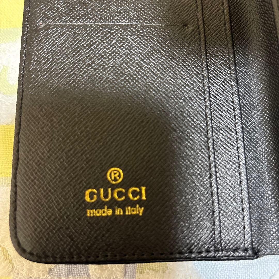 Gucci ノベルティブラック 二つ折り財布