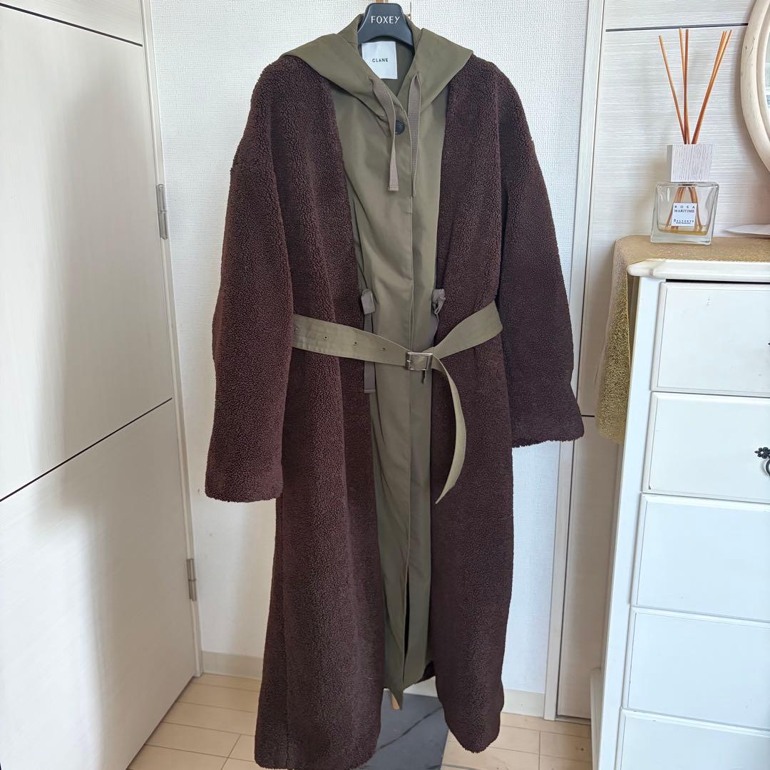 ち*認様 極美品CLANEクラネMILITARY LAYER BOA COATボ