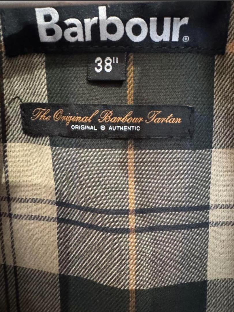 美品 Barbour BEDALE ノンワックス OLIVE M 値下げ