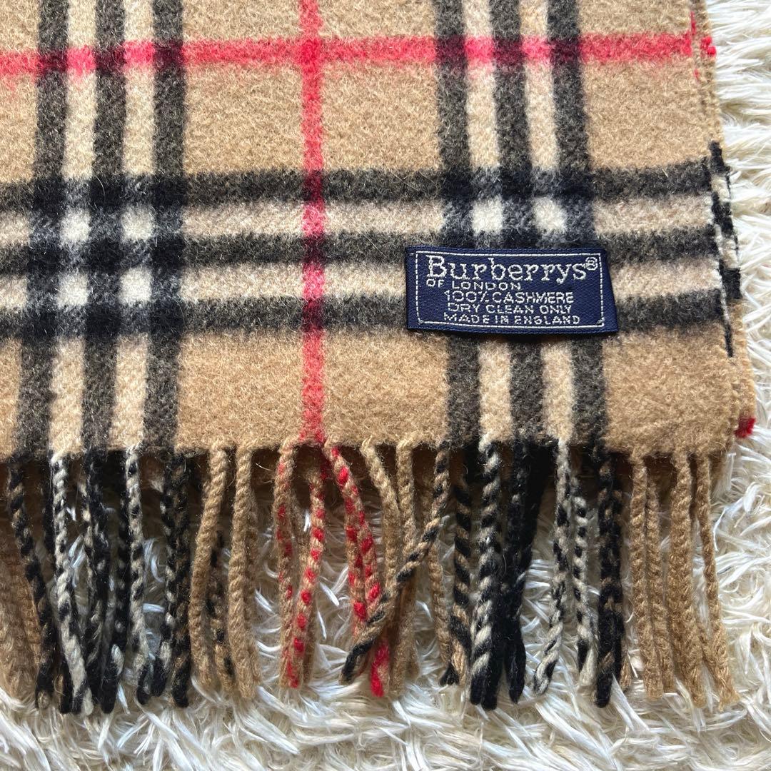バーバリーズ　Burberrys カシミヤ100% ノバチェック　マフラー　英国