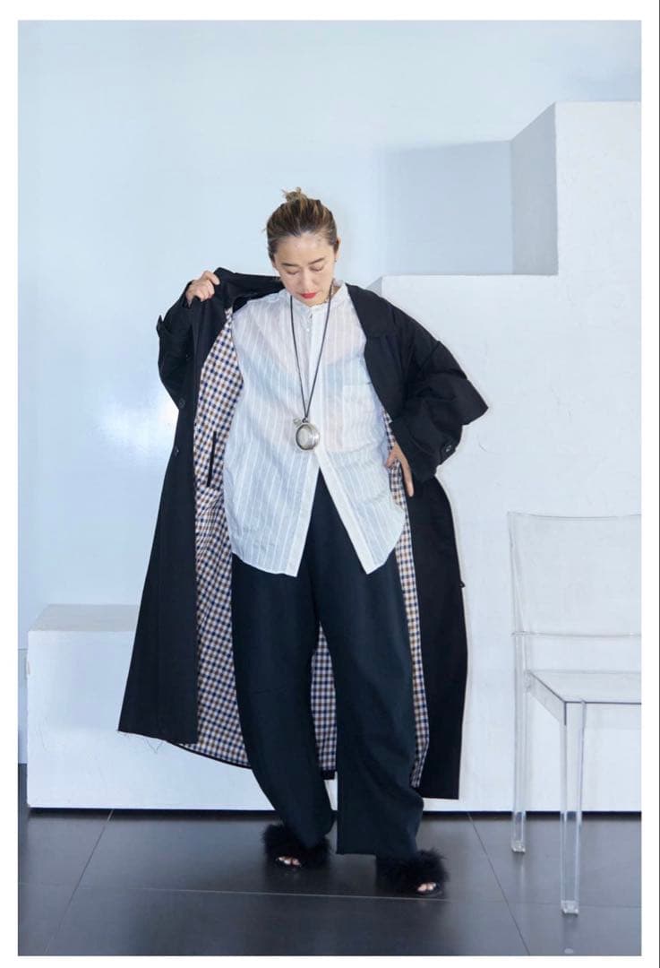 試着のみ　AQUASCUTUM x ALEXA STARK 別注 コート