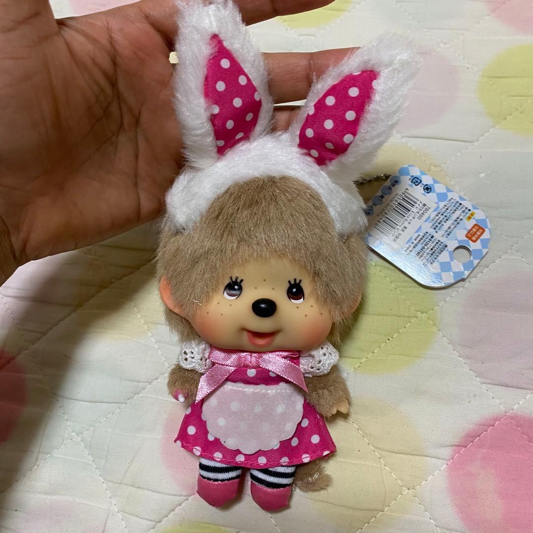 希少　モンチッチ　顔デカ　東京メイドぬいぐるみピンク